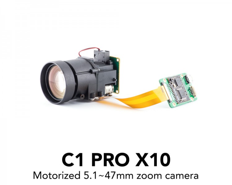 C1 PRO camera with 10x motorized zoom lens and controller kit