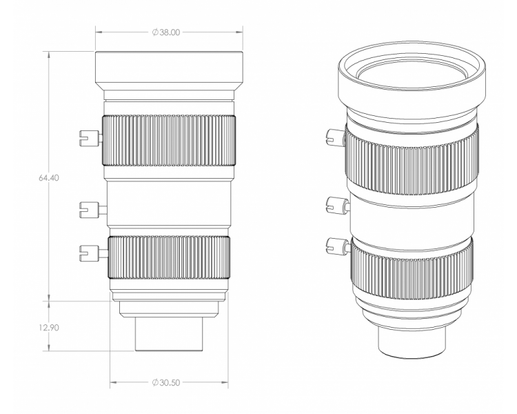 10-55mm C lens (10MP, low distortion)