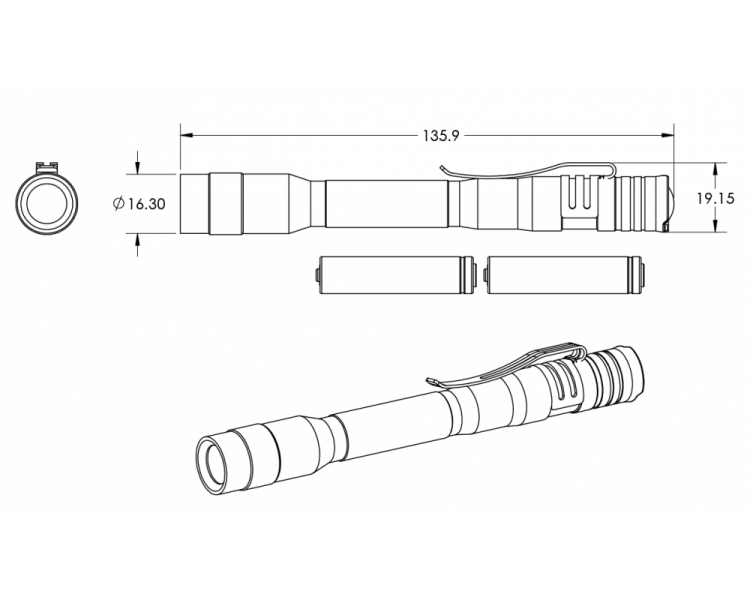 130 Lumen flashlight