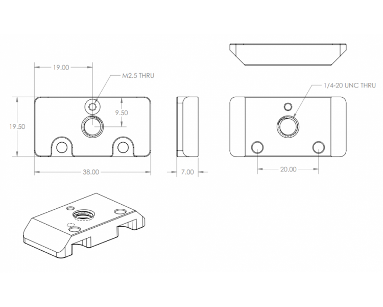 Tripod and Arca-Swiss mount plate (for C2 and C920) kit