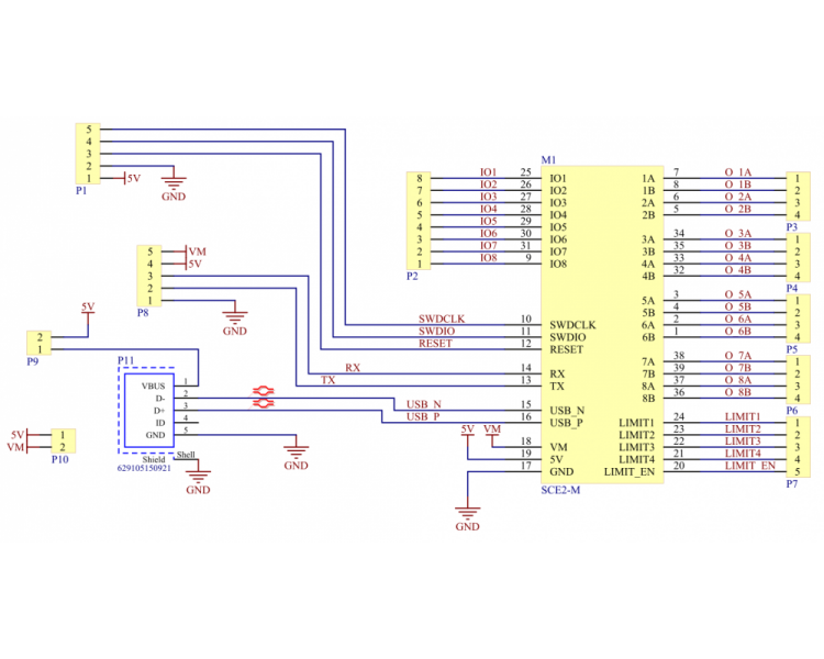 SCE2 stepper controller module breakout